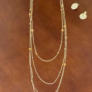 Fashion earrings and necklace‎ jewelry set